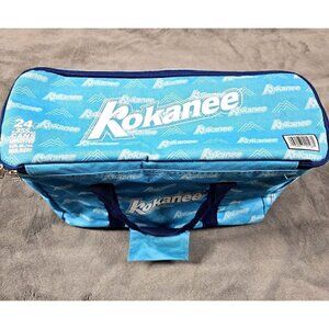 Blue  Kokanee Beer Thermal Insulated Soft Carry Cooler Tote Bag Brewery 24 Cans